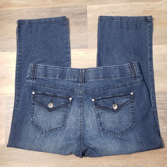 (1066) Women's: 10 Bandolino Denim Capri- W10 - Picture 2 of 7